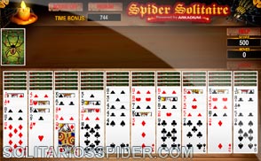 Juegos Spider Solitaire: 1, o palos para jugar a las cartas en línea